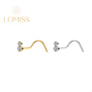 Piercing Nostril AÇo CirÚrgico Pvd 2 Pedras《Lomiss piercing》