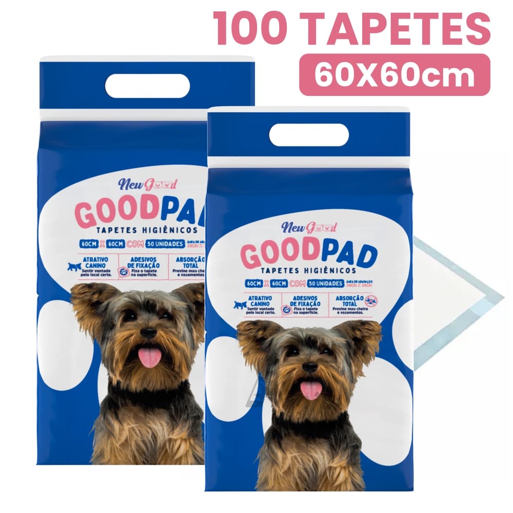 Tapete Higienico Cachorro Good Pad 60x60 Kit com 100 unidades Petlike Original em Oferta na Shopee