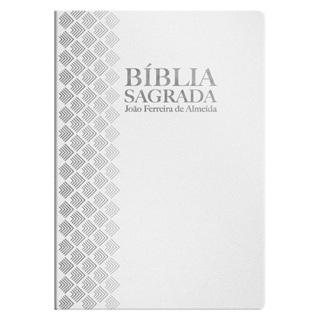 Bíblia Sagrada ARC João Ferreira de Almeida | Capa Luxo Branca em Oferta na Shopee
