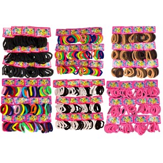 Kit 72 Elásticos Xuxinha Cabelo rabico Pacote Cores Mescladas