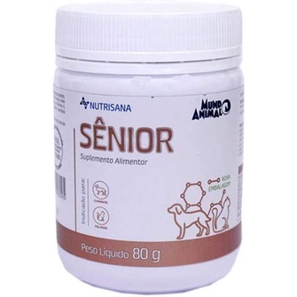Nutrisana Sênior 80g Suplemento para Cães e Gatos Mundo Animal em Oferta na Shopee