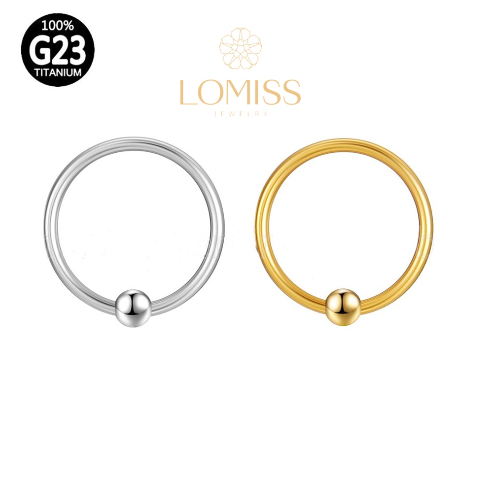 Piercing Helix Septo Rook Conch Nariz Captive TitÂnio G23 Pvd Bolinha Lomiss piercing