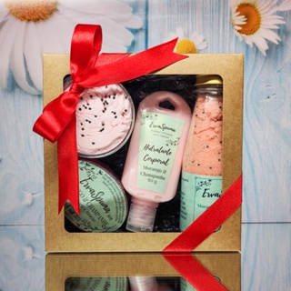 Kit Presente Morango & Champanhe com Hidratante - Produtos 100% Naturais em Oferta na Shopee