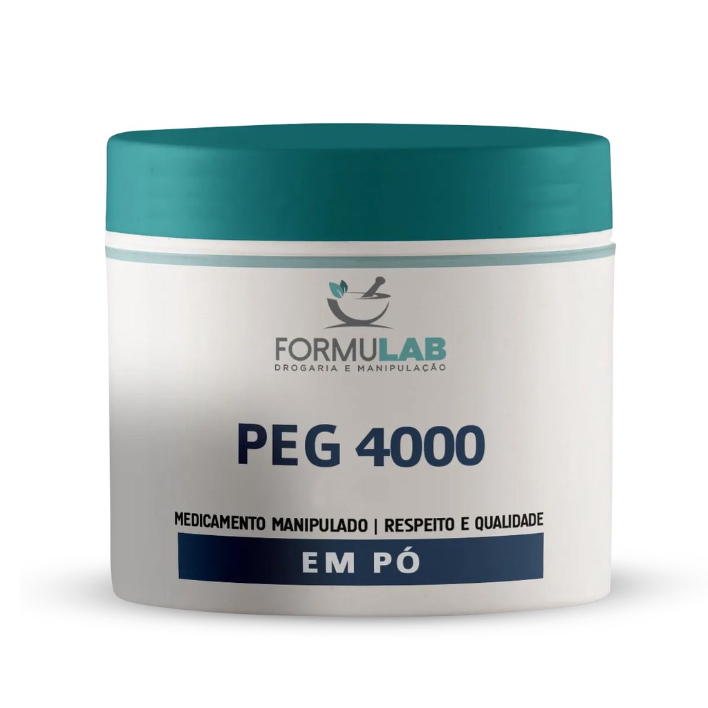 Peg 4000 Puro em pó 250 Gramas - Polietilenoglicol sem eletrólitos