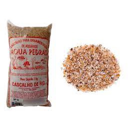 Aqua pedras cascalho de rio 1kg extra fino N 0
