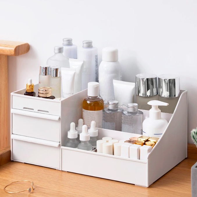 Organizador de Mesa Multiuso com Gavetas Escritório Maquiagem