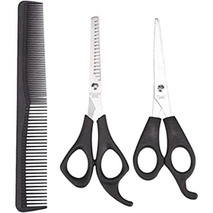 Kit cabeleireiro  com 3 peças  Pente e Tesouras  KA-1861