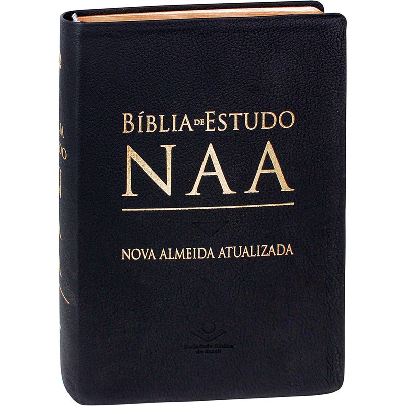 Bíblia de Estudo | NAA | Letra Normal | Capa Couro Legítimo em Oferta na Shopee