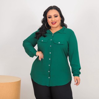 Camisa Social Plus Size