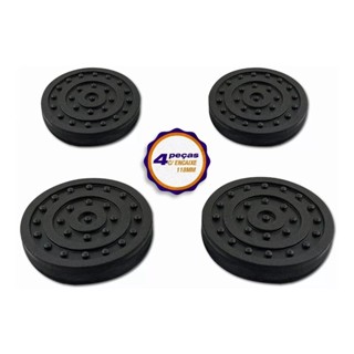 Sapata Borracha Elevador Automotivo C/ Encaixe 118mm 4 Peças