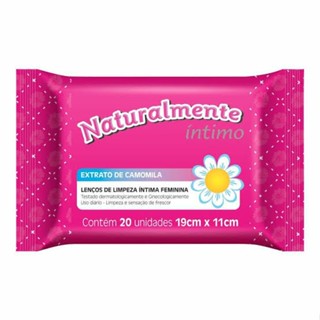 Lenço Íntimo Naturalmente c/ 20 unidades