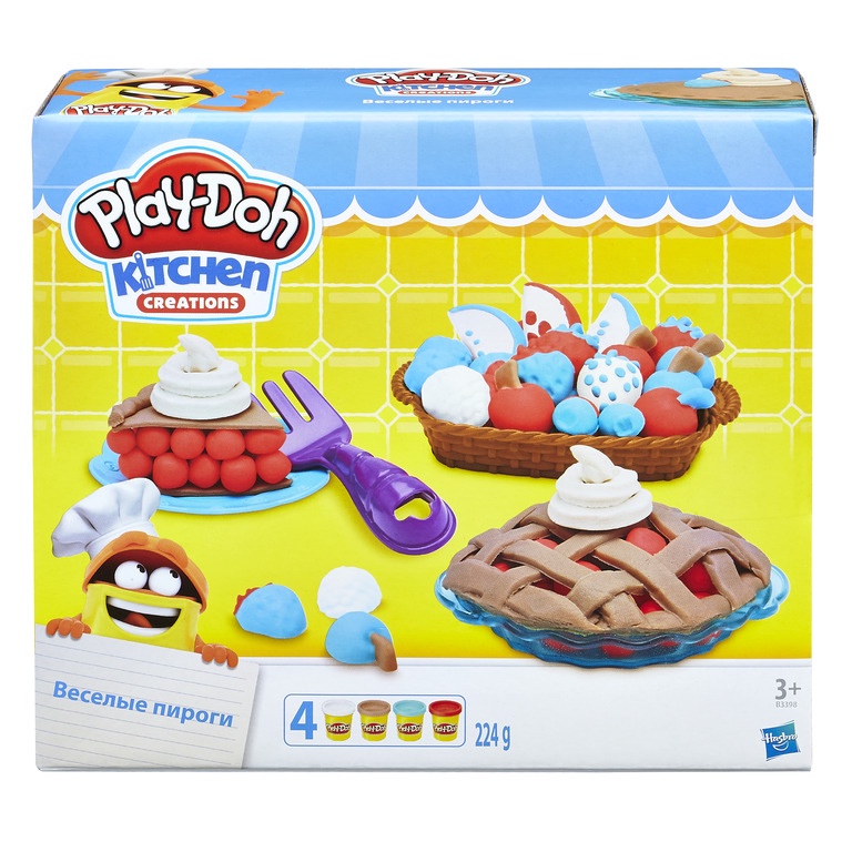 Massinha Play-Doh Tortas Divertidas - Hasbro B3398 em Oferta na Shopee