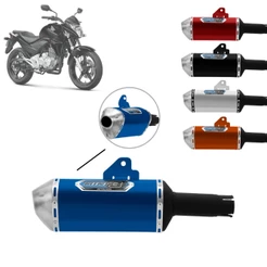 Ponteira Escapamento Escape Moto Pro Tork Mini 3 Honda Cb 300 2009 2010 2011 2012 2013 2014 Preto