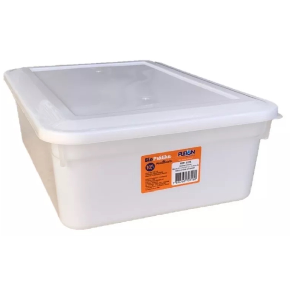 Caixa Organizadora Biopratika Com Tampa Multi Uso 10 Lts