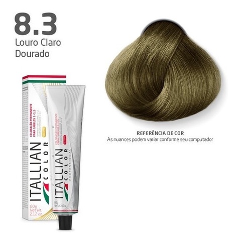 Coloraçao Itallian Color  8.3 (28) Louro Claro Dourado