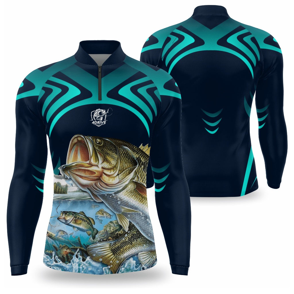 Camisa Pesca INFANTIL Manga Longa com protecao Solar UV50 Juvenil