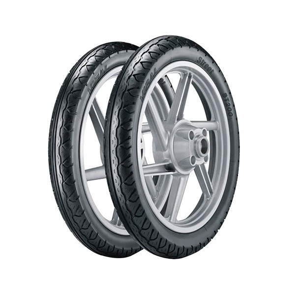 Par Pneu Vipal 60/100-17 e 80/100-14 ST200 Biz Pop Jet 50 C100 Win em Oferta na Shopee