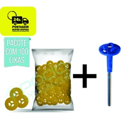 Lixa Laminar 100 un + Suporte (Mandril) Podologia Podo System