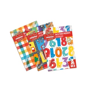 Saco para Presente 25x37 Infantil - 50 Unidades - Cromus em Oferta na Shopee