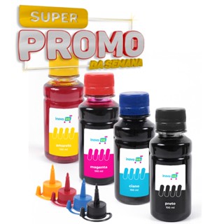 Kit 4 Tintas Para Canon G3160 100ml Inova Ink em Oferta na Shopee