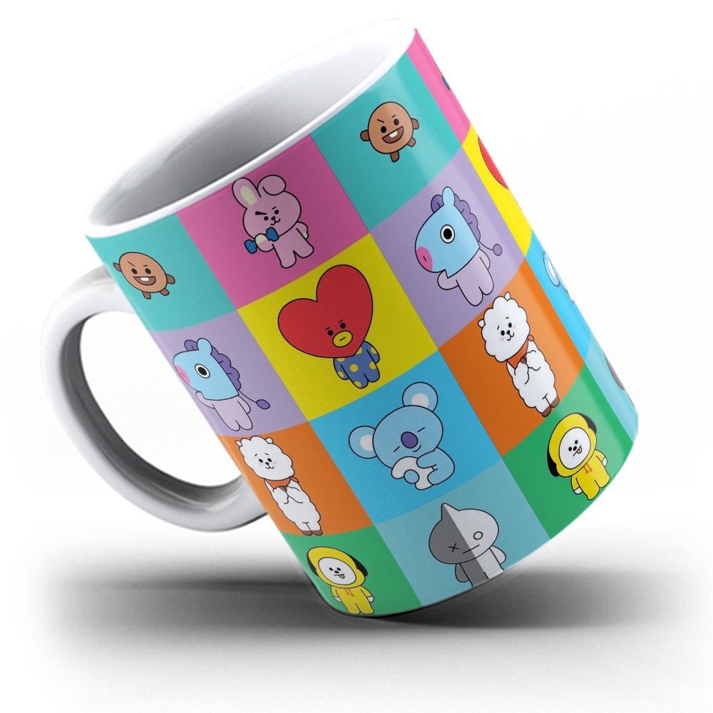 Caneca Porcelana Personalizada BT21 Mascotes BTS — imagem 2 de 2
