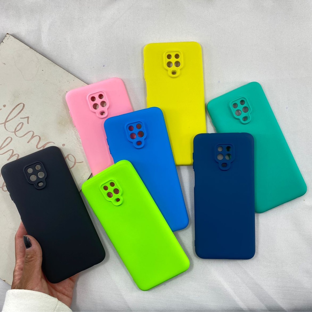 Capa Xiaomi Redmi Note 9s Silicone Aveludada Proteção Câmera Cores Capinha Custo Beneficio