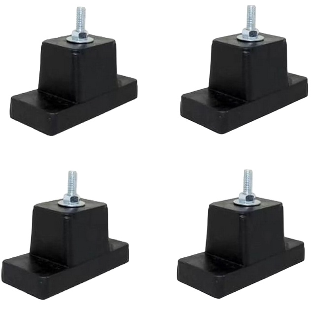 Kit 4 Calço Coxim de Borracha Condensadora Ar Condicionado Split Podium