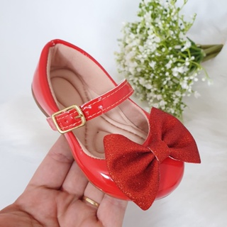 Sapatilha Infantil Feminina Confortável Laço Glitter Ponta 16 ao 34 em Oferta na Shopee