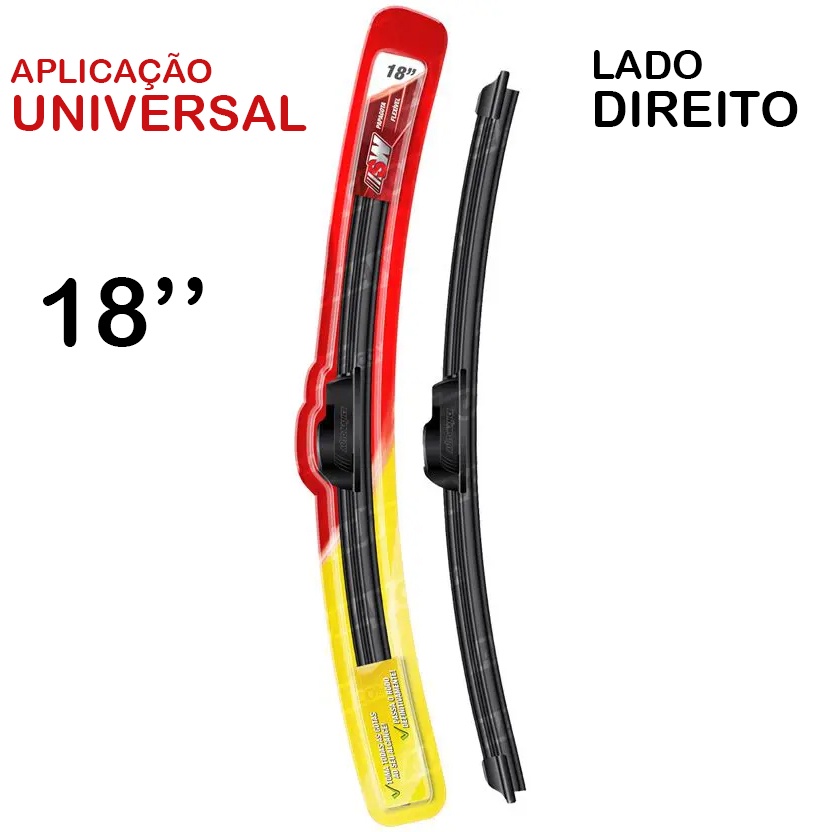 Palheta Limpadora Parabrisa Universal Silicone SW Lado Direito 18''