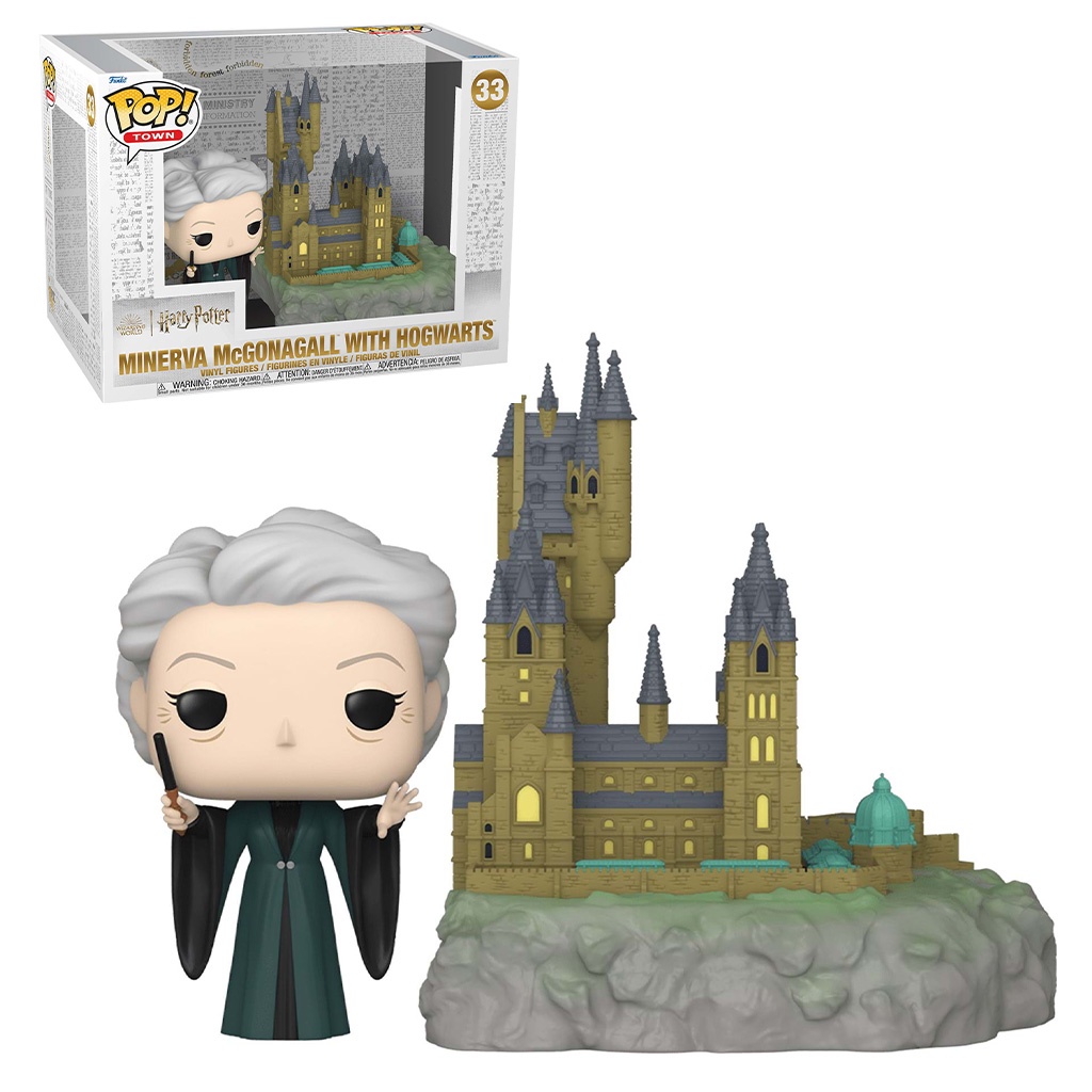 FUNKO POP TOWN HARRY POTTER ANNIVERSARY - MINERVA COM HOGWARTS 33 NOVO ORIGINAL