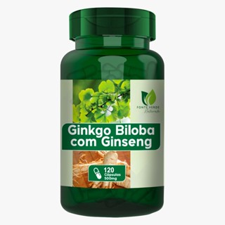Ginkgo Biloba com Ginseng 500MG 120 Capsulas Fonte Verde