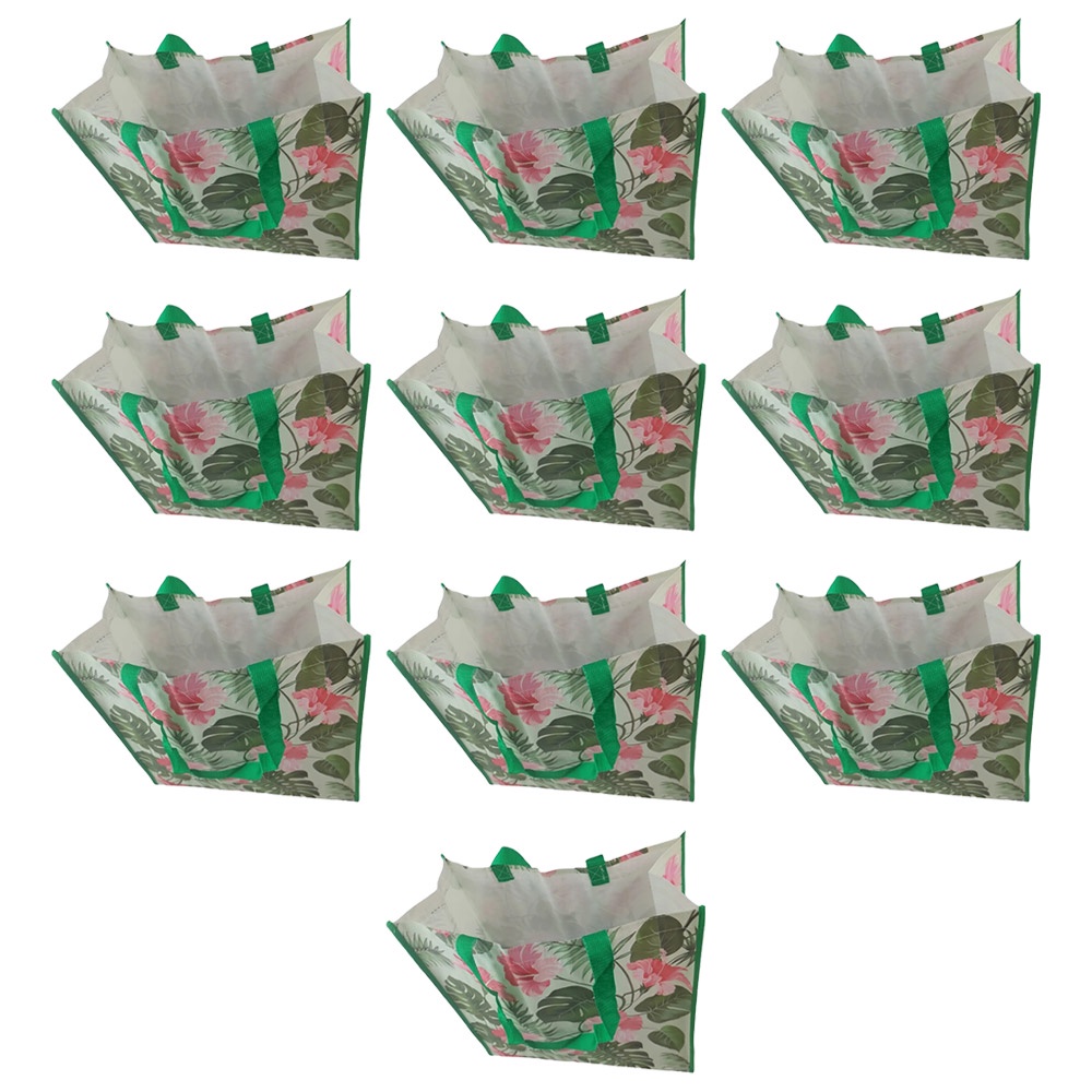 Bolsa Ecologica Ecobag Sacola de Ombro Alça Kit 10 Unidades Pratica Compras Mercado Feira Resistente Lavavel Reutilizavel