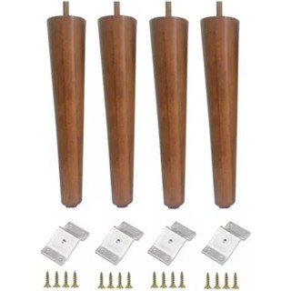 4 Pe Palito 40cm + Chapinha Reta + Parafusos