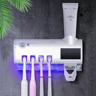 Aplicador Pasta de Dente Dispenser Porta Escovas Com E Sem Esterilizador UV em Oferta na Shopee