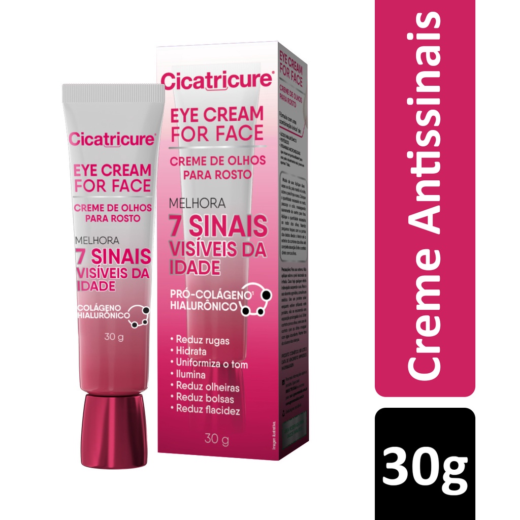 Creme Para Olhos E Rosto Cicatricure Eye Cream For Face - 30g - Beauty