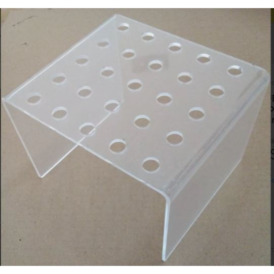 Suporte Pirulitos Canudos Folhado 25 Furos de 1cm em Oferta na Shopee