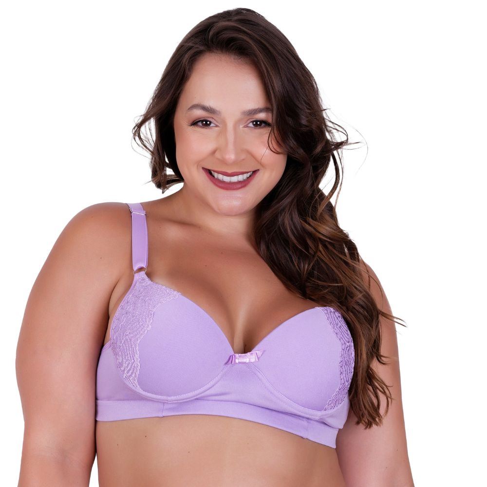 Sutiã Plus Size Bojão Soutien Reforçado Alça Sustentação Rendão em Oferta na Shopee