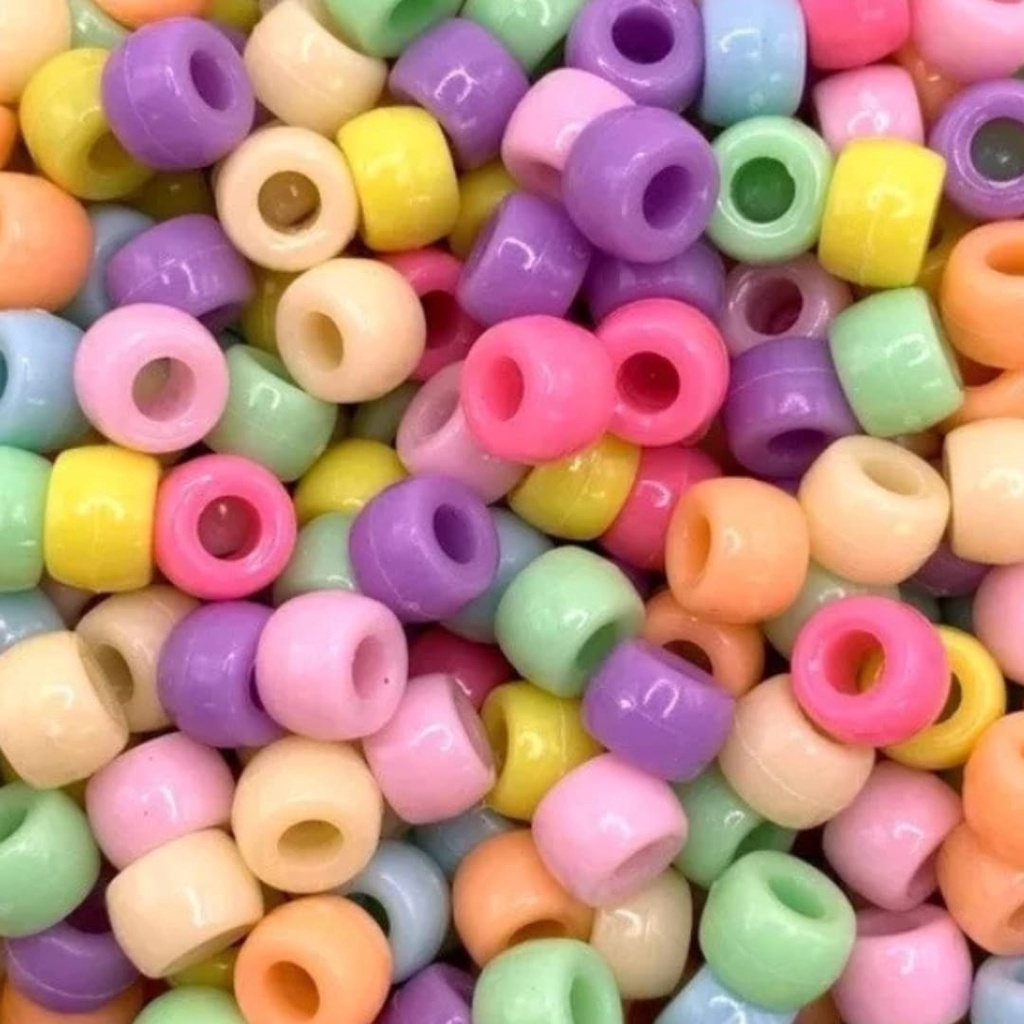 Miçanga Tererê Pulseira Cabelo Cores 10mm 100 Pçs em Oferta na Shopee