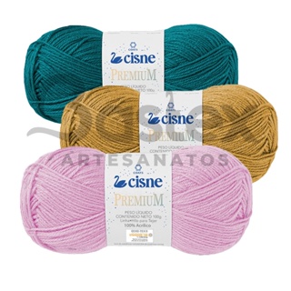 Fio Lã Cisne Premium 100g em Oferta na Shopee