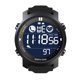North Edge Laker Relógio Inteligente Original Para Homens À Prova D'água 50m Esportivo Digital De Frequência Cardíaca Exterior Smartwatch Bluetooth Android iOS em Oferta na Shopee
