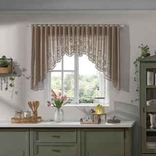 Cascata Cortina De Renda Cozinha 3 X1.00 Tulipa Interlar