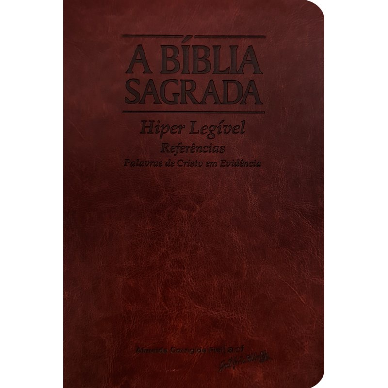 Bíblia Sagrada | ACF | Hiper Legível | Capa Mogno em Oferta na Shopee