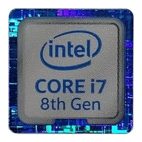Adesivo Original Processador Intel Core I7 8º Geração
