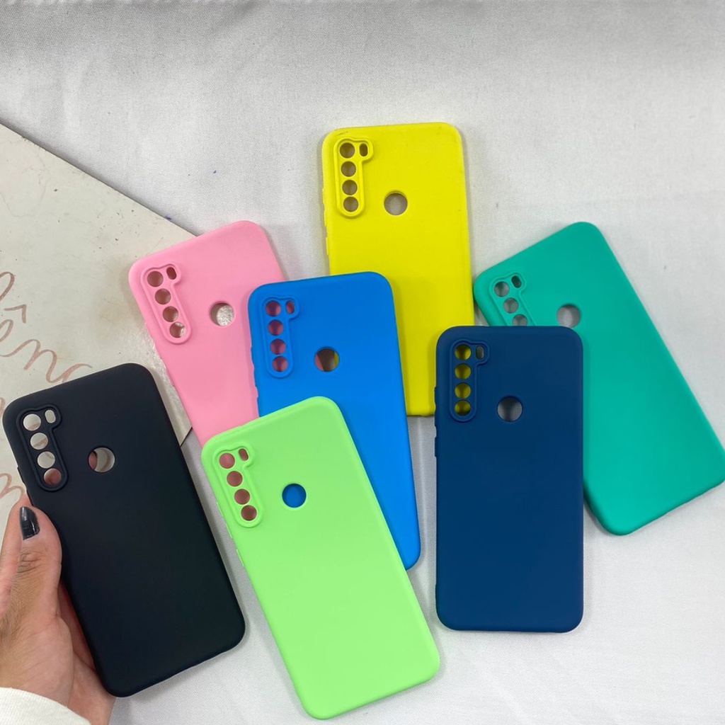 Capa Xiaomi Note 8T Silicone Aveludada Proteção Câmera Cores Capinha Custo Beneficio