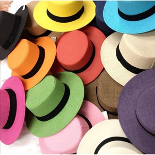 CHAPÉU PARIS colorido Modelo boater Varias Cores Aba Firme Ibiza