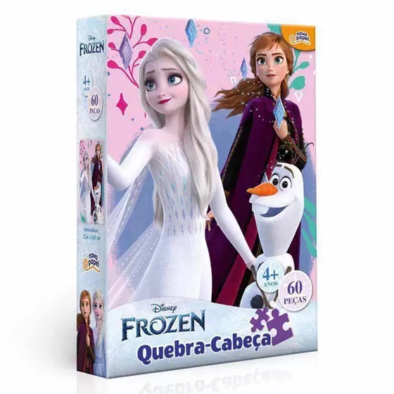 Quebra Cabeça de 60 Peças Frozen - Toyster 8026 em Oferta na Shopee