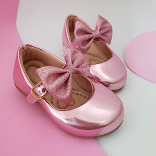 Sapatilha Infantil Feminina Confortável com Laço Glitter 16 ao 34 em Oferta na Shopee