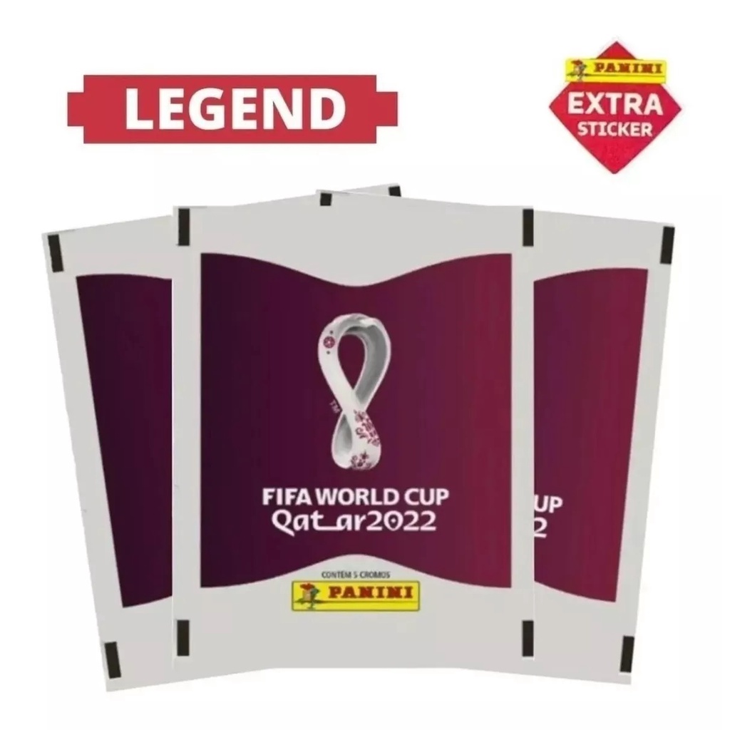 Pacotinho De Figurinhas Bugado Da Copa 2022 Legend Extra em Oferta na Shopee