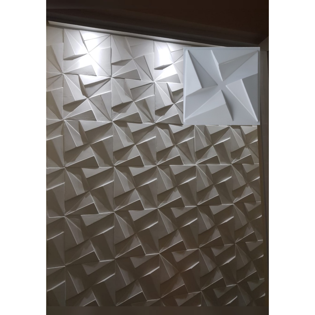 Forma para Gesso 3D/ Molde para Placa de Gesso e Cimento com EVA