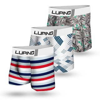 Kit 10 Cuecas Box Masculina Microfibra Adulto Estampada Boxer